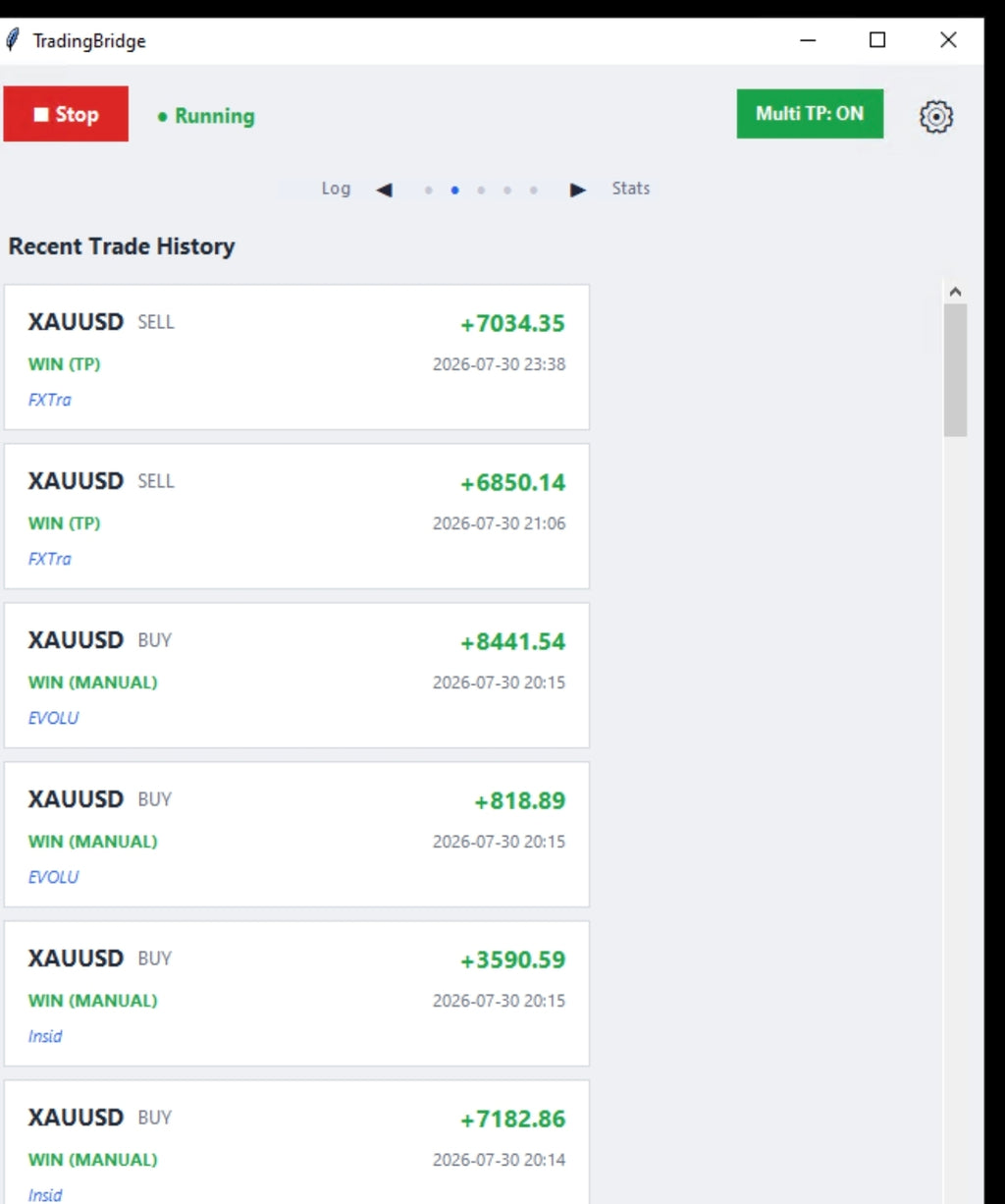TradingBridge — Automated Telegram-to-MT5 Signal Trading Bot